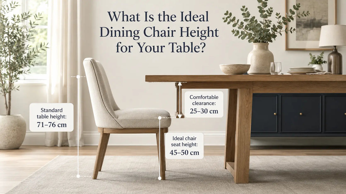 What Is the Ideal Dining Chair Height for Your Table?