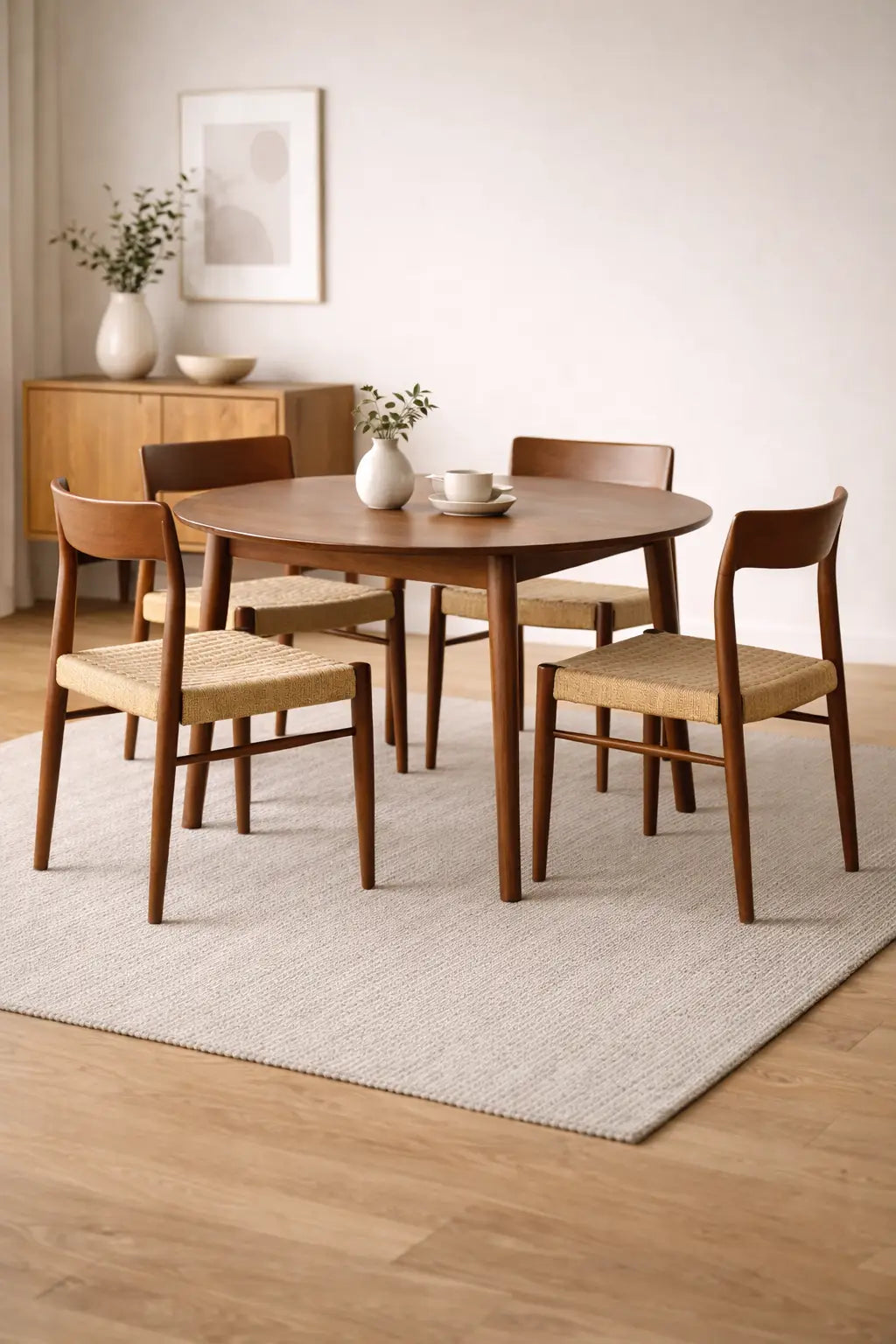 modern wooden dining chair UK with upholstered cushion for contemporary interiors