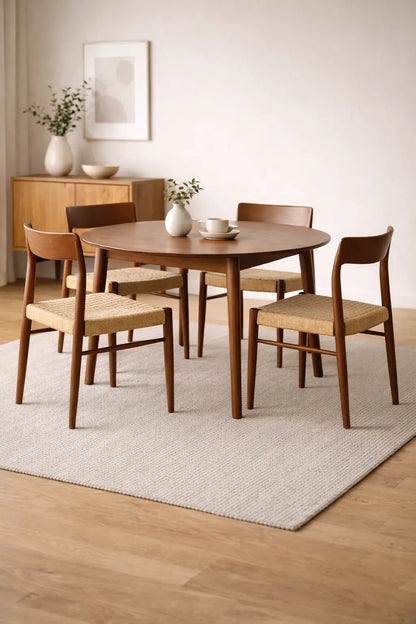 modern wooden dining chair UK with upholstered cushion for contemporary interiors
