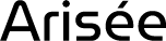 Arisé logo on a black background